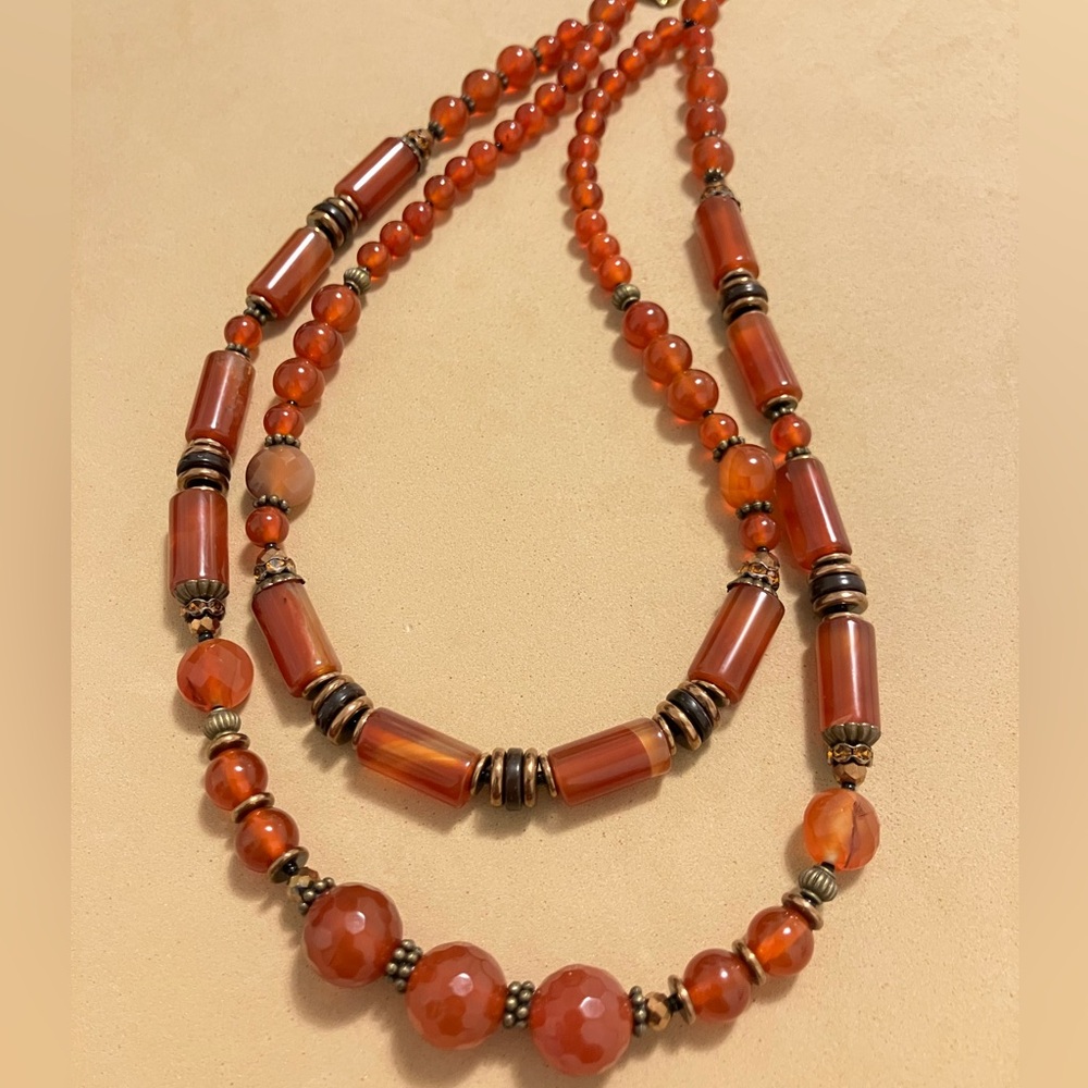 NWT Carnelian necklace